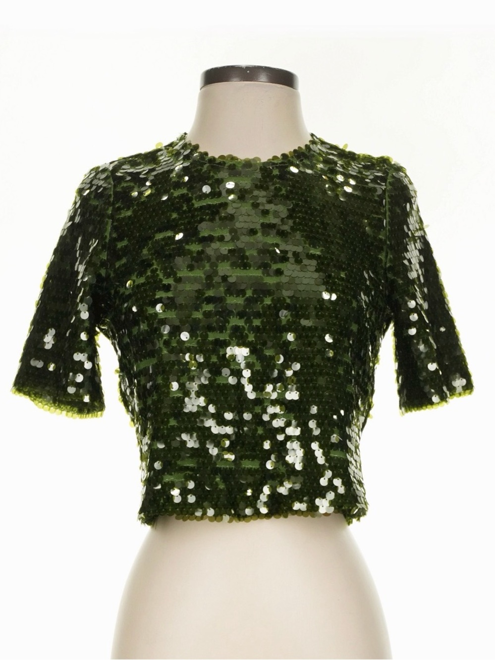 Flora Bea NYC Green Sequin Top